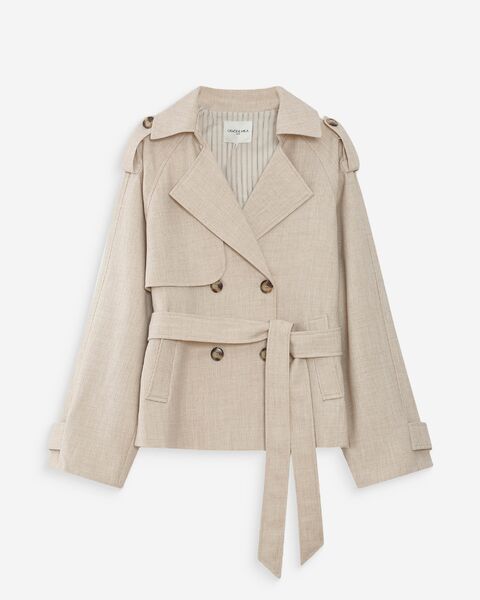 Vogue trench coat, sable