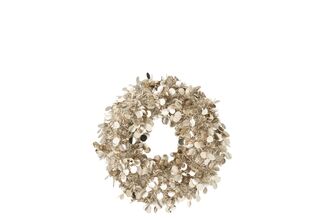 Wreath sparkling 45cm, champagne