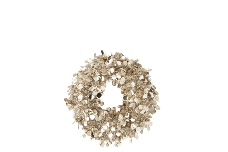 Wreath sparkling 45cm, champagne