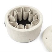 Park avenue footstool, antique white