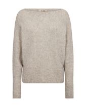 Thora boatneck knit, feather gray