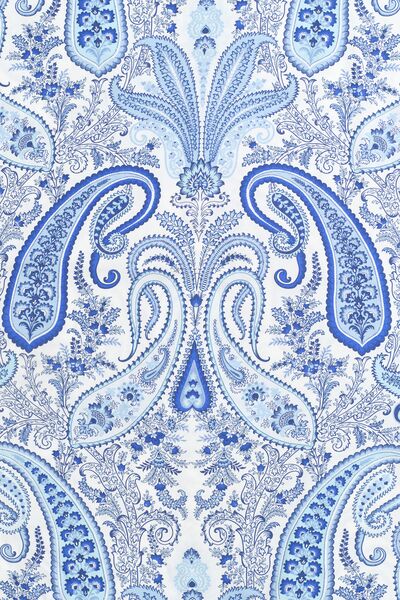 Key West Paisley single duvet, Hydrangea blue
