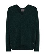 Thora v-neck knit, dark pine