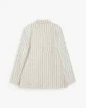 Velvet blazer, white