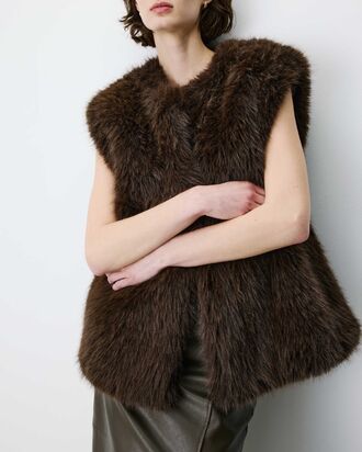 Aelio vest, chocolat