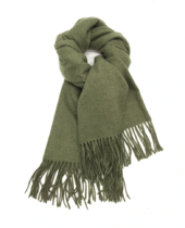 Scarf blended with cashmere, kaki