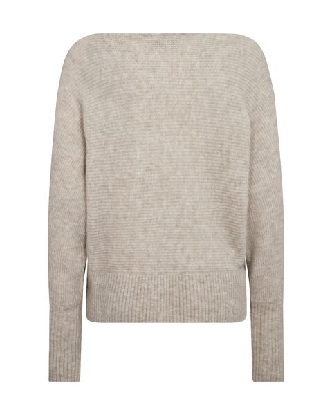 Thora boatneck knit, feather gray
