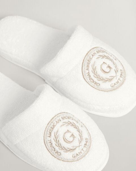 Crest slippers, white