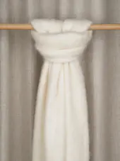 Alina alpaca blend scarf, cream