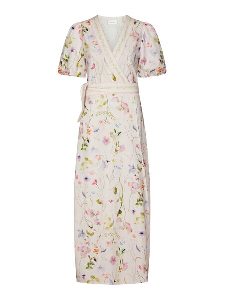 Clarine flower dress, off white