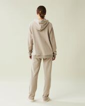 Jenna jersey pants, light brown melange
