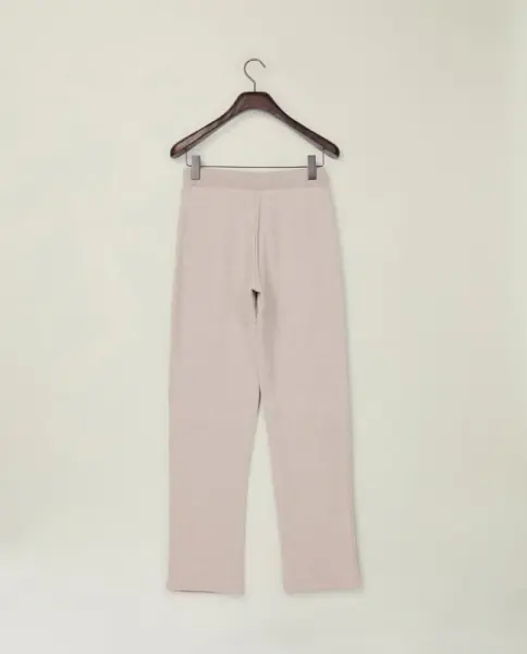 Jenna jersey pants, light brown melange