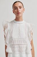 Kristel Frill Top, White