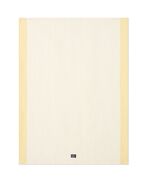 Striped Linen/Cotton Kitchen Towel, Yellow/White