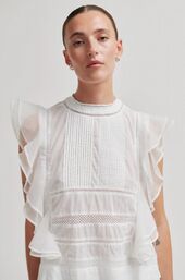 Kristel Frill Top, White