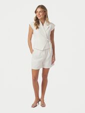 Salima ramie waistcoat, off white