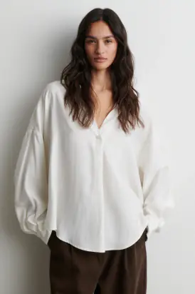 Timeline blouse, egret