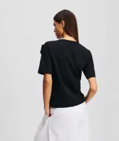 Flower t-shirt, black