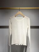 Mesh blouse, ecru