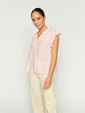 Tea Linen Blouse, Ballet Slipper