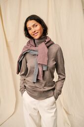 Mila rollneck pullover, atmos melange