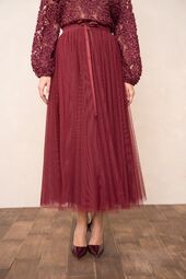 Aria tulle skirt, bordeaux