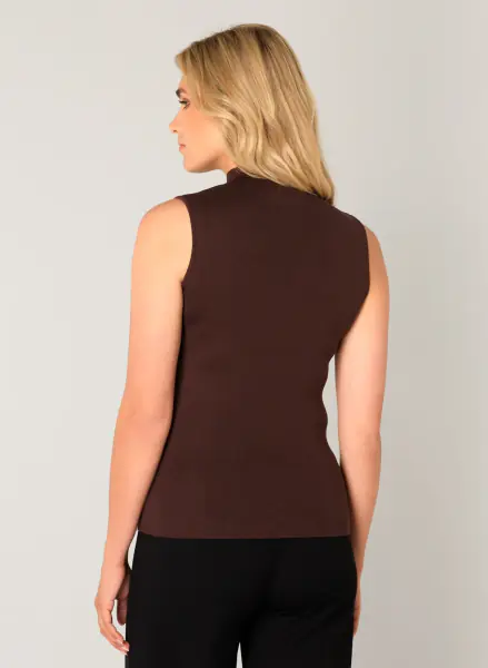 Yali top, brown