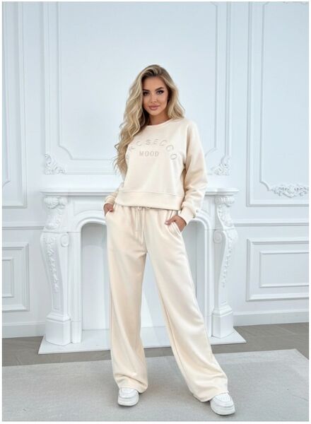 Viscose Sweatsuit Prosecco Mood, Beige