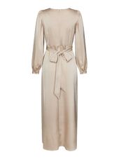 Bretti heavy sateen dress, champagne