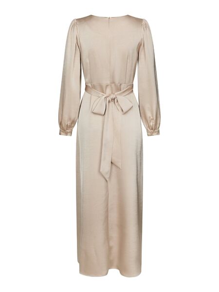 Bretti heavy sateen dress, champagne