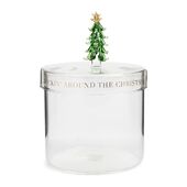 Magical christmas tree storage jar