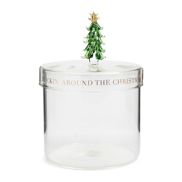 Magical christmas tree storage jar