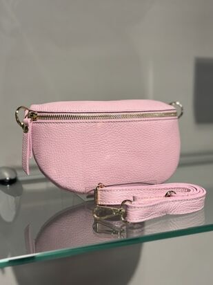 Carrie nahkalaukku S, pinkki/kulta