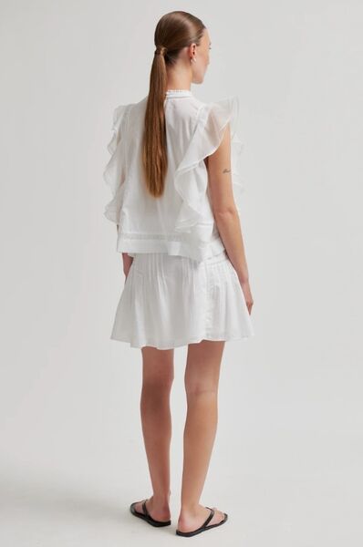 Kristel Frill Top, White