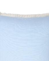 Linen/Cotton Fringe Pillow Cover 50x50, Blue