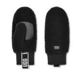 UGGfluff mitten with logo tape, black