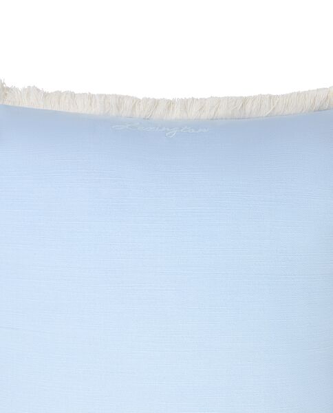 Linen/Cotton Fringe Pillow Cover 50x50, Blue