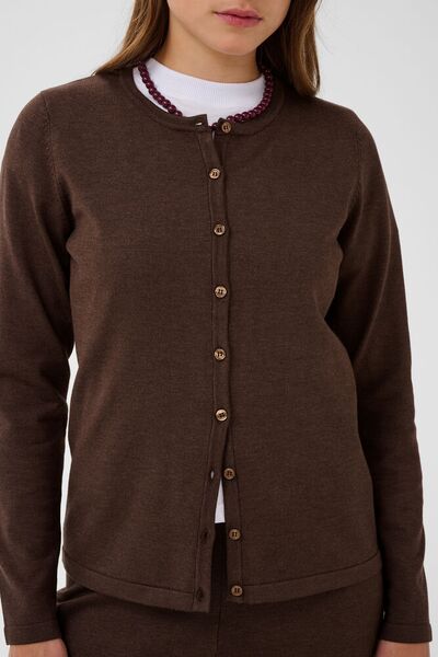 Mila cardigan, bracken melange/brown