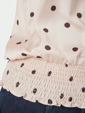 Jos big dot top, Light pink