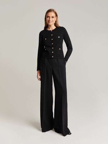 Charlott neuletakki, musta