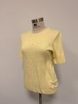 Estheme Round neck short sleeve knit, Pale yellow