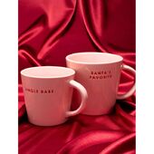 Tea cup santa's favorite 350ml, pink