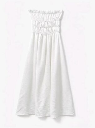 Viscose dress, white