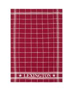 Lexington checked kitchen towel, red/white