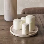 Ribani marble candle platter dia 30