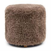 Bovery footstool, raccoon taupe