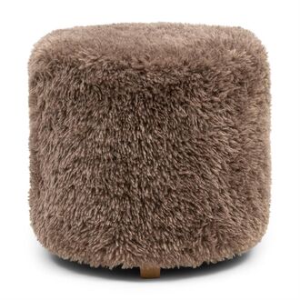 Bovery footstool, raccoon taupe