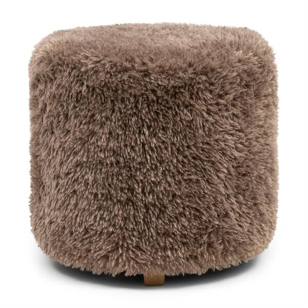 Bovery footstool, raccoon taupe