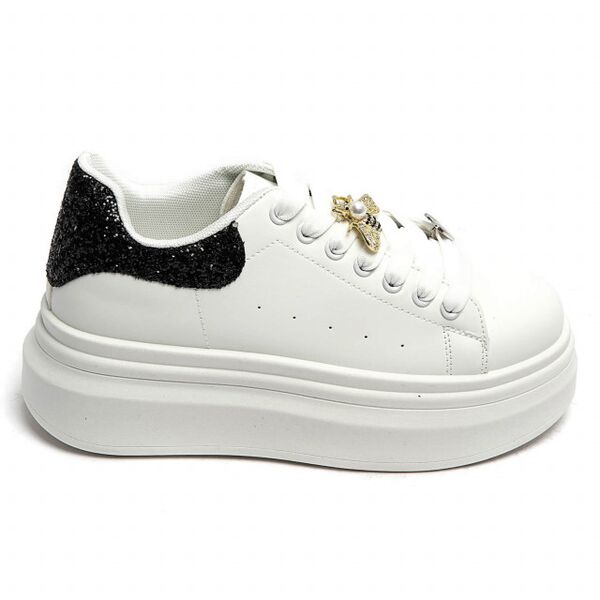 Sneakers with charms, black