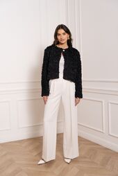 Floral jacket, black